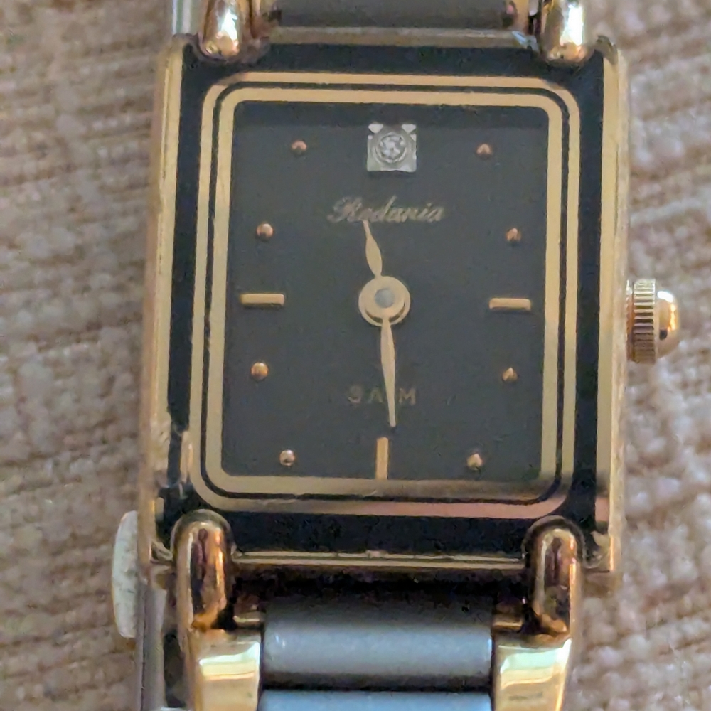 Women's Silvery Grey and Gold Watch